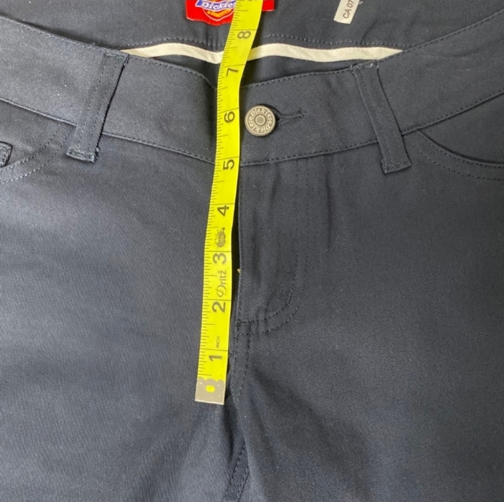 NWT DICKIES Navy Classic Low Rise Skinny Pants - Picture 6 of 10